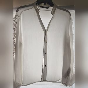 Ruffled Sleeves Blouse